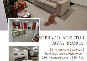 Foto 1 de Sobrado com 6 Quartos à venda, 280m² em Água Branca, Goiânia