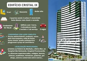 Foto 1 de Apartamento com 3 Quartos à venda, 74m² em Aldeota, Fortaleza