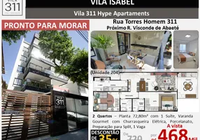 Foto 1 de Apartamento com 2 Quartos à venda, 73m² em Vila Isabel, Rio de Janeiro