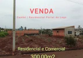 Foto 1 de Lote/Terreno à venda, 300m² em Loteamento Residencial Portal do Lago, Cambé