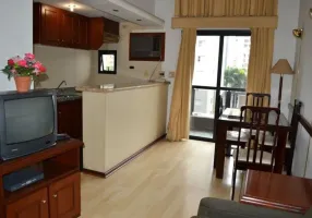 Foto 1 de Flat com 1 Quarto para alugar, 52m² em Moema, São Paulo