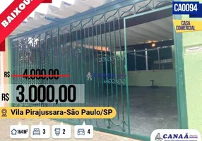 Foto 1 de Imóvel Comercial com 3 Quartos para alugar, 164m² em Vila Pirajussara, São Paulo