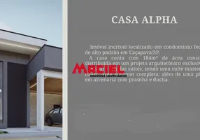 Foto 1 de Casa de Condomínio com 3 Quartos à venda, 185m² em Residencial Colinas, Caçapava