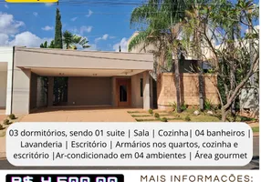 Foto 1 de Casa de Condomínio com 3 Quartos para alugar, 180m² em Village Mirassol II, Mirassol