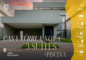 Foto 1 de Casa de Condomínio com 3 Quartos à venda, 160m² em Residencial Parqville Jacaranda, Aparecida de Goiânia