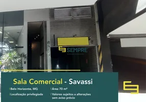Foto 1 de Sala Comercial para alugar, 70m² em Savassi, Belo Horizonte