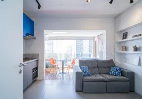 Foto 1 de Apartamento com 1 Quarto para alugar, 38m² em Cidade Monções, São Paulo