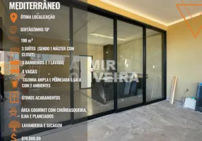 Foto 1 de Casa com 3 Quartos à venda, 198m² em Jardim Mediterraneo I, Sertãozinho