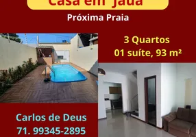 Foto 1 de Casa com 3 Quartos à venda, 93m² em Jauá, Camaçari