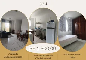 Foto 1 de Apartamento com 3 Quartos para alugar, 50m² em Novo Horizonte, Marituba