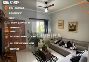 Foto 1 de Casa com 3 Quartos à venda, 160m² em Jardim Boa Sorte, Sertãozinho