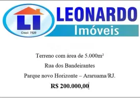 Foto 1 de Lote/Terreno à venda, 5000m² em Novo Horizonte, Araruama
