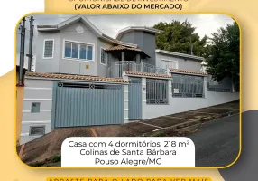 Foto 1 de Casa com 4 Quartos à venda, 218m² em Colina de Santa Barbara, Pouso Alegre