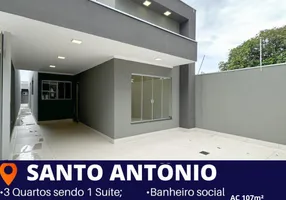 Foto 1 de Casa com 3 Quartos à venda, 136m² em Santo Antônio, Campo Grande