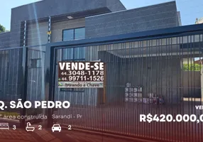 Foto 1 de Casa com 3 Quartos à venda, 94m² em Parque Sao Pedro, Sarandi