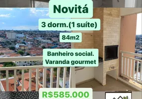 Foto 1 de Apartamento com 3 Quartos à venda, 84m² em Desmembramento Oscar Antonio Breda, Limeira