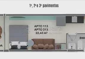 Foto 1 de Apartamento com 1 Quarto à venda, 25m² em Porto de Galinhas, Ipojuca