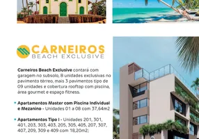 Foto 1 de Apartamento com 1 Quarto à venda, 24m² em Praia dos Carneiros, Tamandare