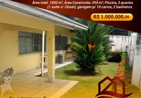 Foto 1 de Casa com 3 Quartos à venda, 1500m² em Val de Caes, Belém