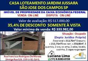 Foto 1 de Casa com 5 Quartos à venda, 212m² em Monte Castelo, São José dos Campos