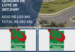 Foto 1 de Lote/Terreno à venda, 267m² em Jardins Parma, Senador Canedo