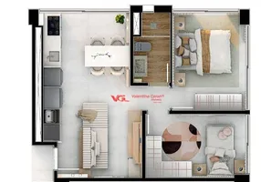 Foto 1 de Apartamento com 2 Quartos à venda, 51m² em Centro, Indaiatuba