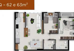 Foto 1 de Apartamento com 2 Quartos à venda, 65m² em Vila Rosa, Goiânia