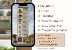 Foto 1 de Apartamento com 1 Quarto à venda, 73m² em Centro, Cascavel