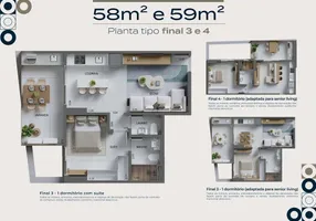 Foto 1 de Apartamento com 1 Quarto à venda, 58m² em Ponta da Praia, Santos