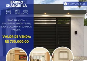 Foto 1 de Casa com 3 Quartos à venda, 115m² em Jardim Shangri La, Cuiabá