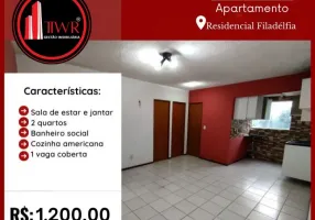 Foto 1 de Apartamento com 2 Quartos para alugar, 44m² em Coqueiro, Ananindeua