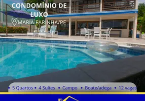 Foto 1 de Casa de Condomínio com 5 Quartos à venda, 576m² em Maria Farinha, Paulista