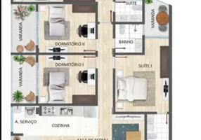 Foto 1 de Apartamento com 4 Quartos à venda, 120m² em Iriri, Anchieta