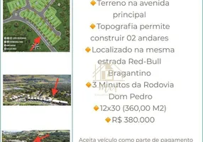 Foto 1 de Lote/Terreno à venda, 360m² em Estancia Parque de Atibaia, Atibaia