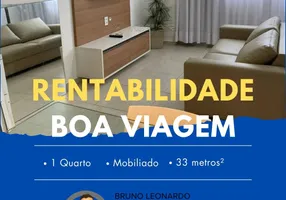 Foto 1 de Flat com 1 Quarto à venda, 33m² em Boa Viagem, Recife