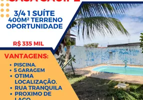 Foto 1 de Casa com 3 Quartos à venda, 110m² em Porto Sauípe, Entre Rios