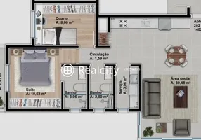 Foto 1 de Apartamento com 2 Quartos à venda, 74m² em Universitario, Bento Gonçalves