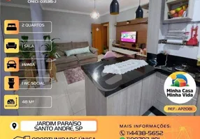 Foto 1 de Apartamento com 2 Quartos à venda, 48m² em Jardim Paraiso, Santo André
