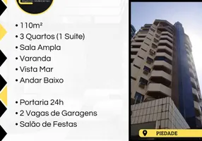 Foto 1 de Apartamento com 3 Quartos para alugar, 110m² em Piedade, Jaboatão dos Guararapes