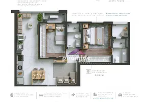 Foto 1 de Apartamento com 2 Quartos à venda, 61m² em Jardim das Colinas, São José dos Campos