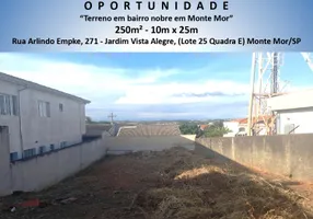 Foto 1 de Lote/Terreno à venda, 250m² em Jardim Vista Alegre, Monte Mor