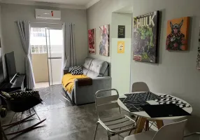 Foto 1 de Apartamento com 1 Quarto à venda, 47m² em Campo da Aviação, Praia Grande