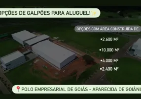 Foto 1 de Galpão/Depósito/Armazém para alugar, 10000m² em Polo Empresarial de Goiás, Aparecida de Goiânia