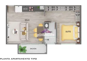 Foto 1 de Apartamento com 1 Quarto à venda, 47m² em Indaiá, Caraguatatuba