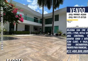 Foto 1 de Apartamento com 5 Quartos à venda, 447m² em Flores, Manaus