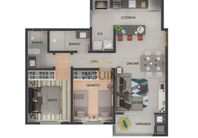 Foto 1 de Apartamento com 2 Quartos à venda, 60m² em Serrano, Belo Horizonte
