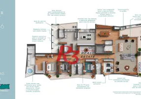 Foto 1 de Apartamento com 4 Quartos à venda, 433m² em Gonzaga, Santos