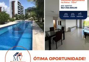 Foto 1 de Apartamento com 3 Quartos à venda, 113m² em Paiva, Cabo de Santo Agostinho