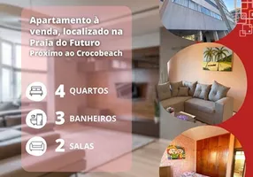 Foto 1 de Apartamento com 4 Quartos à venda, 109m² em Praia do Futuro, Fortaleza