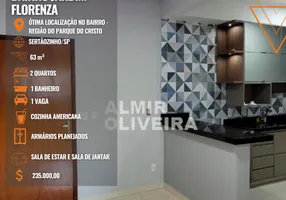 Foto 1 de Apartamento com 2 Quartos à venda, 63m² em Jardim Florenzza, Sertãozinho